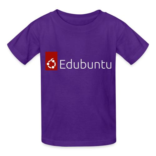 Edubuntu Logo 2023 - White - Gildan Ultra Cotton Youth T-Shirt