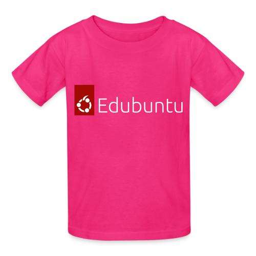 Edubuntu Logo 2023 - White - Gildan Ultra Cotton Youth T-Shirt