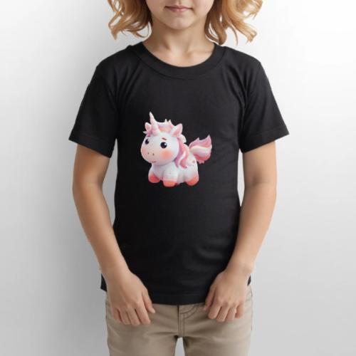 Sweet Cartoon Pink Unicorn - Gildan Ultra Cotton Youth T-Shirt
