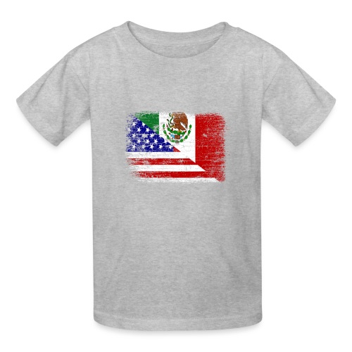 Vintage Mexican American Flag - Gildan Ultra Cotton Youth T-Shirt