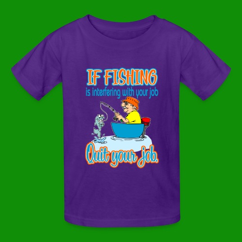 Fishing Job - Gildan Ultra Cotton Youth T-Shirt