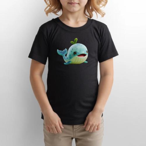 Playful Green-Blue Baby Whale - Gildan Ultra Cotton Youth T-Shirt
