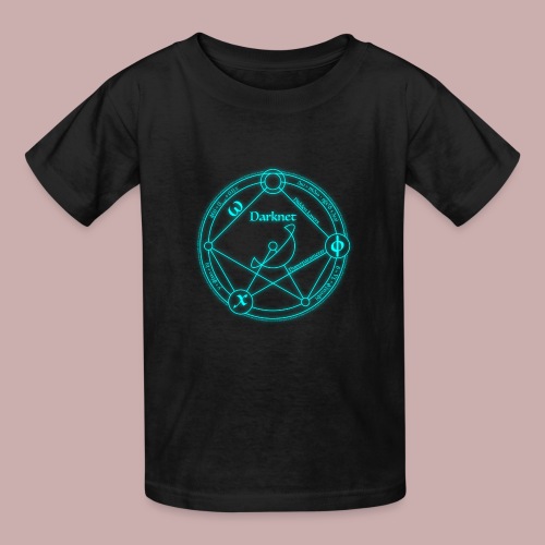 darknet logo cyan - Gildan Ultra Cotton Youth T-Shirt