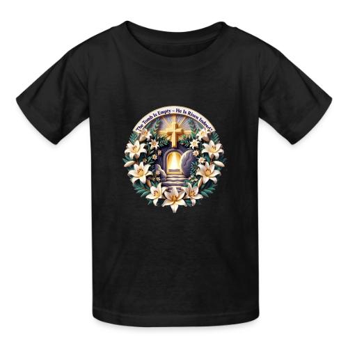 Easter The Tomb Is Empty T Shirt, Christian Gift - Gildan Ultra Cotton Youth T-Shirt