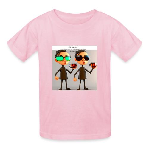 Here for the tea - Gildan Ultra Cotton Youth T-Shirt