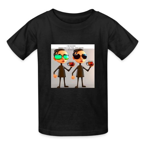 Here for the tea - Gildan Ultra Cotton Youth T-Shirt