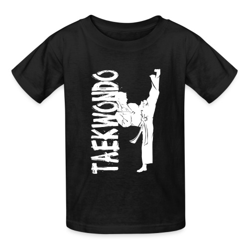 Taekwondo kick right foot - Gildan Ultra Cotton Youth T-Shirt