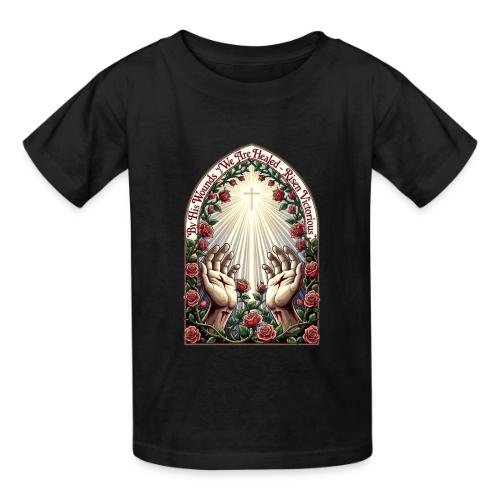 Easter By His Wounds Healed T Shirt, Renewal Gift - Gildan Ultra Cotton Youth T-Shirt