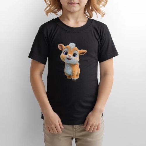 Cute Cartoon Baby Goat with Big Eyes - Gildan Ultra Cotton Youth T-Shirt