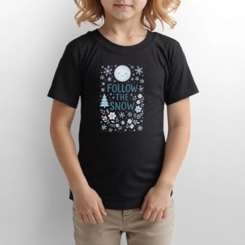 Follow the Snow – Cozy Winter Watercolor - Gildan Ultra Cotton Youth T-Shirt