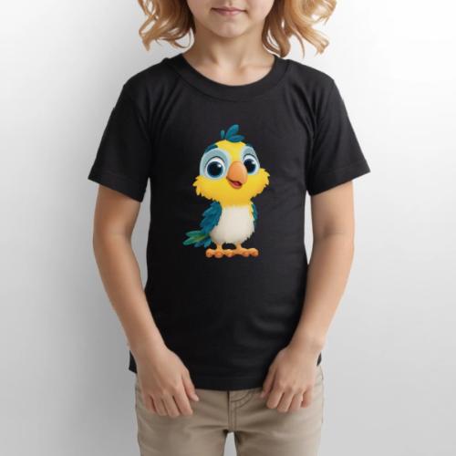 Playful Cartoon Parrot with Big Happy Eyes - Gildan Ultra Cotton Youth T-Shirt