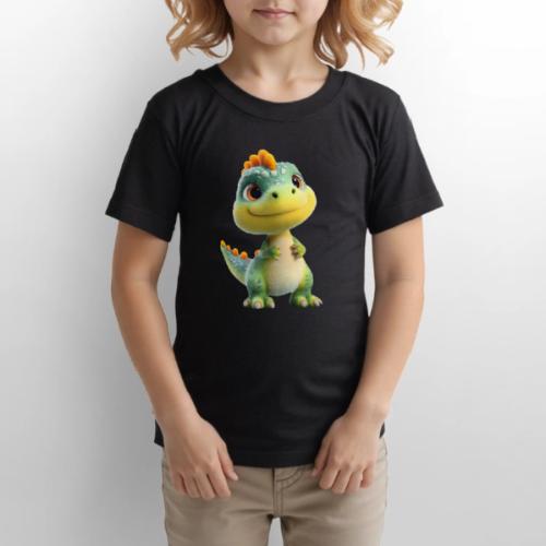 Playful 3D Baby Dinosaur - Gildan Ultra Cotton Youth T-Shirt
