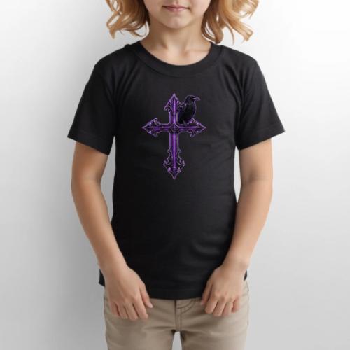 Gothix Raven Cross - Gildan Ultra Cotton Youth T-Shirt