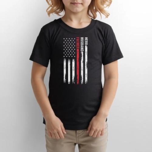 American Best Dad Hero Husband Father - Gildan Ultra Cotton Youth T-Shirt