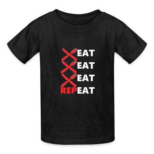 Eat, Eat, Eat, RepEAT - Gildan Ultra Cotton Youth T-Shirt