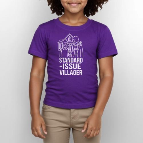 Standard-Issue Villagers (White on Color) - Gildan Ultra Cotton Youth T-Shirt