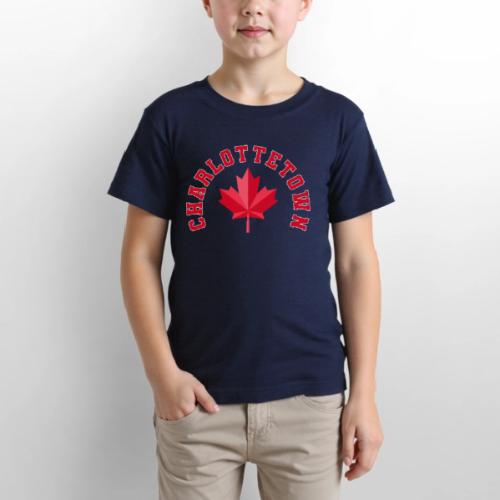 Charlottetown with maple leaf - Gildan Ultra Cotton Youth T-Shirt