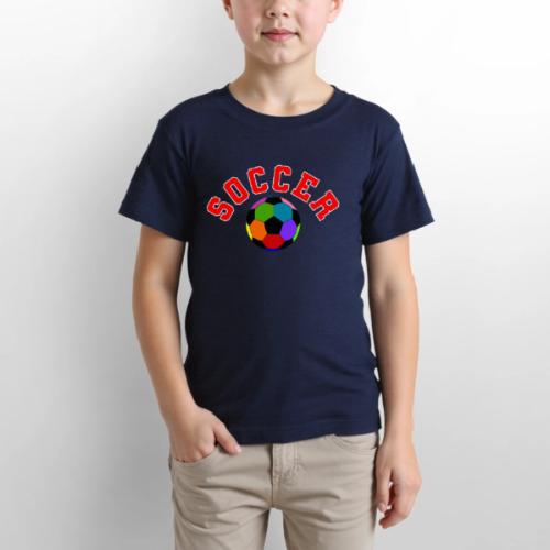 Soccer: Colorful Kick - Gildan Ultra Cotton Youth T-Shirt