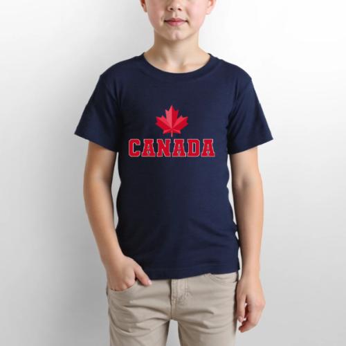 Canada with a maple leaf - Gildan Ultra Cotton Youth T-Shirt