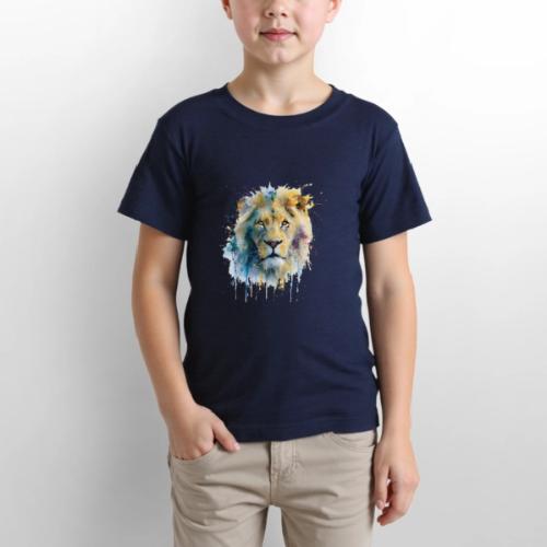 Splash-Art Lion Face - Gildan Ultra Cotton Youth T-Shirt