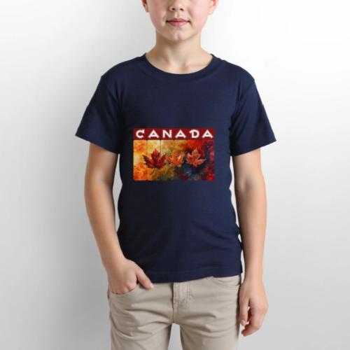 Painted Canada Leaves - Gildan Ultra Cotton Youth T-Shirt