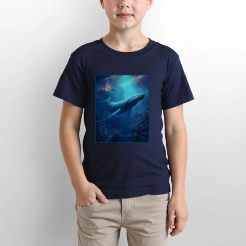 Humpback Whale Ocean Reef Design - Gildan Ultra Cotton Youth T-Shirt