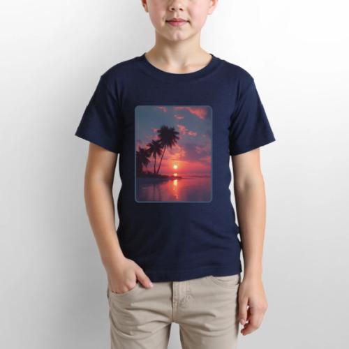 Tropical Sunset Ocean Reflection Design - Gildan Ultra Cotton Youth T-Shirt
