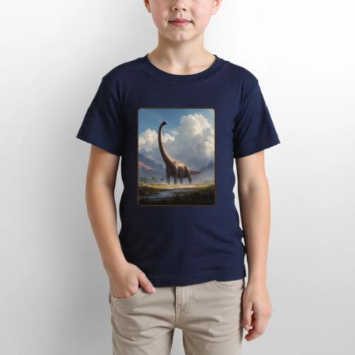 Brachiosaurus Valley Landscape Design - Gildan Ultra Cotton Youth T-Shirt