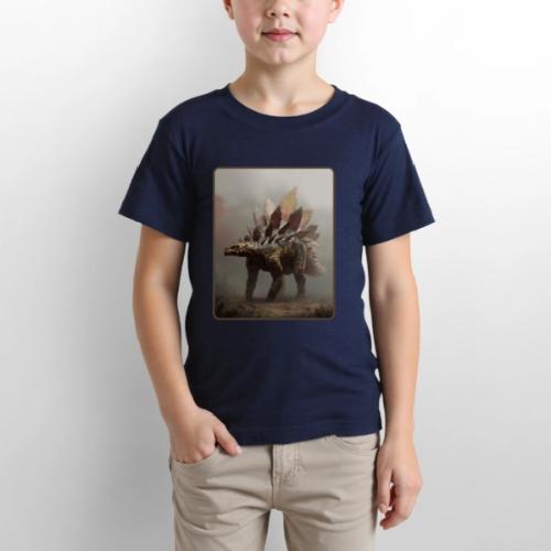 Stegosaurus Misty Forest Design - Gildan Ultra Cotton Youth T-Shirt