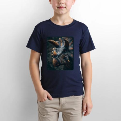 Triceratops Detailed Portrait Design - Gildan Ultra Cotton Youth T-Shirt