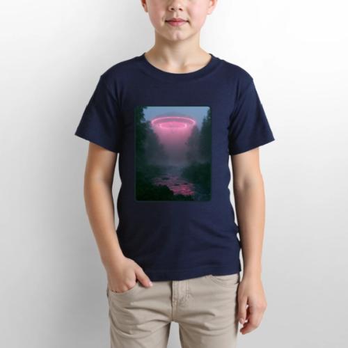 Neon UFO Forest River Design - Gildan Ultra Cotton Youth T-Shirt
