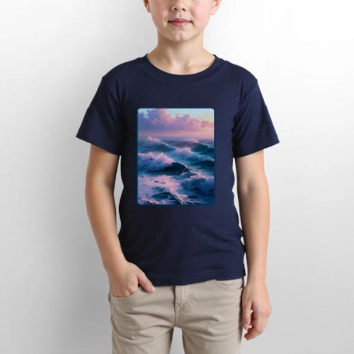 Dreamy Pastel Ocean Sunset Art - Gildan Ultra Cotton Youth T-Shirt