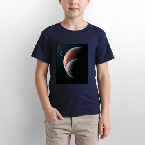 Three Planets Deep Space Design - Gildan Ultra Cotton Youth T-Shirt
