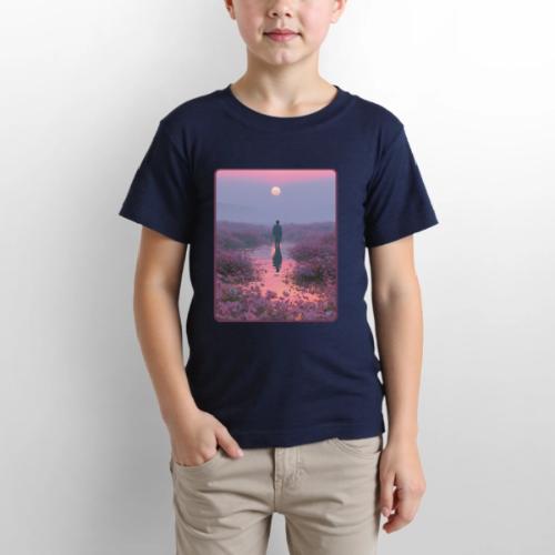 Ethereal Sunset Flower Field Art - Gildan Ultra Cotton Youth T-Shirt
