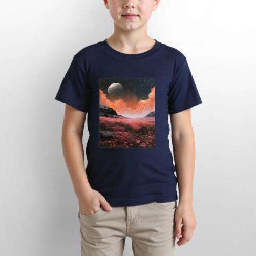 Moonlit Fantasy Flower Landscape - Gildan Ultra Cotton Youth T-Shirt