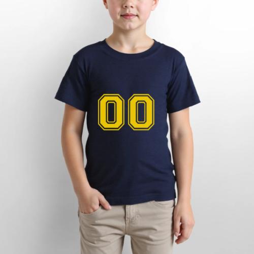 Number 00 in a classic athletic collegiate font - Gildan Ultra Cotton Youth T-Shirt