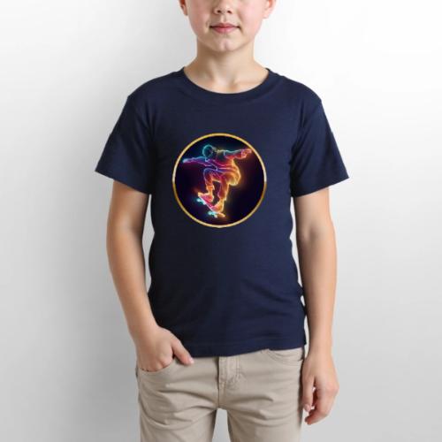 Skateboarding: Midnight Neon Skater - Gildan Ultra Cotton Youth T-Shirt