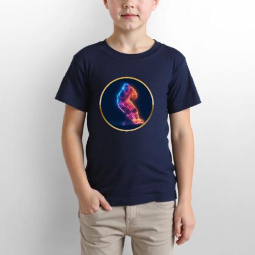 Hockey: Neon Hockey Sketch - Gildan Ultra Cotton Youth T-Shirt