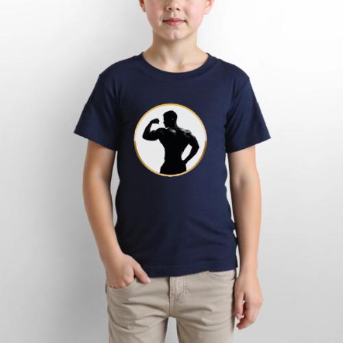 Bodybuilder: Classic Flex Emblem - Gildan Ultra Cotton Youth T-Shirt