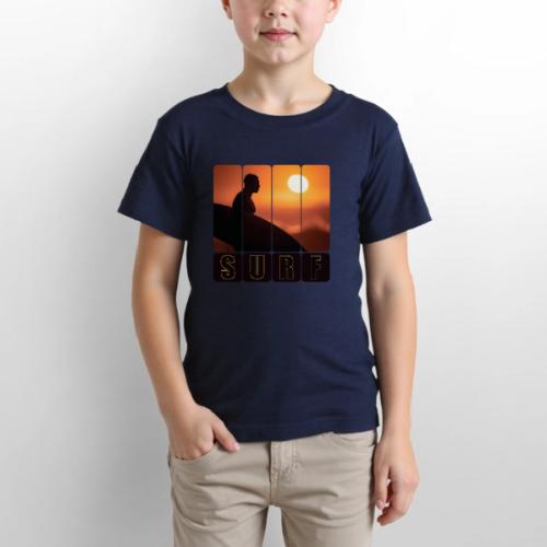 Surfing: Sunset Surf Panels - Gildan Ultra Cotton Youth T-Shirt