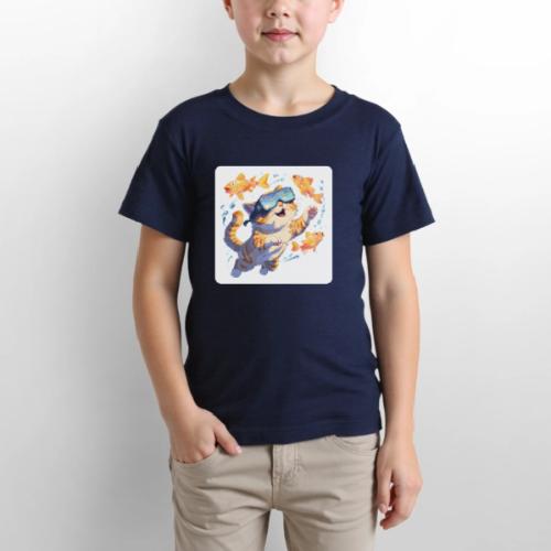 Cat: Neon Paws Adventure - Gildan Ultra Cotton Youth T-Shirt