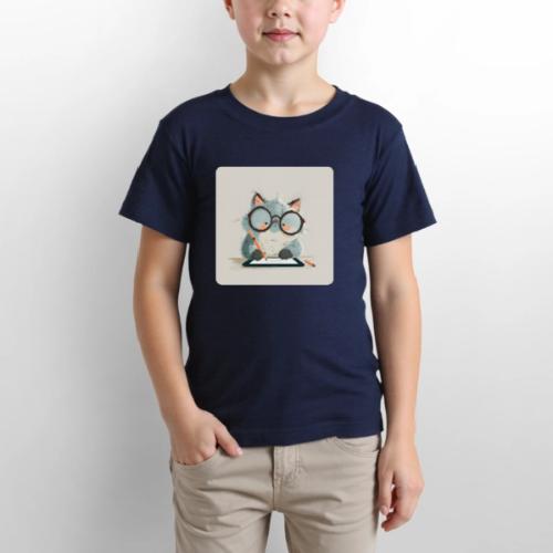 Creative Cat Digital Artist Illustration - Gildan Ultra Cotton Youth T-Shirt
