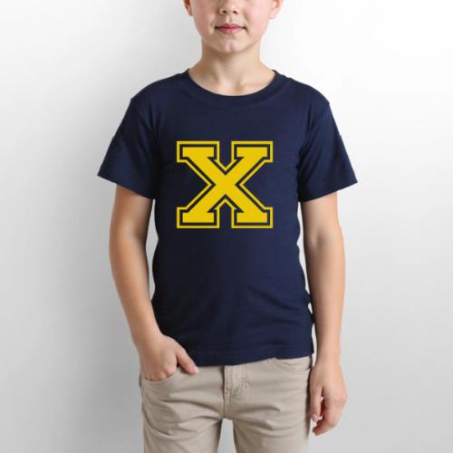 Letter X – Capital Athletic Alphabet Monogram - Gildan Ultra Cotton Youth T-Shirt