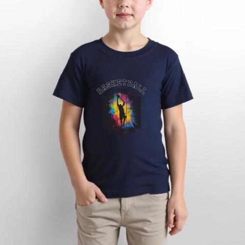 Basketball Slam Dunk Splash Design - Gildan Ultra Cotton Youth T-Shirt