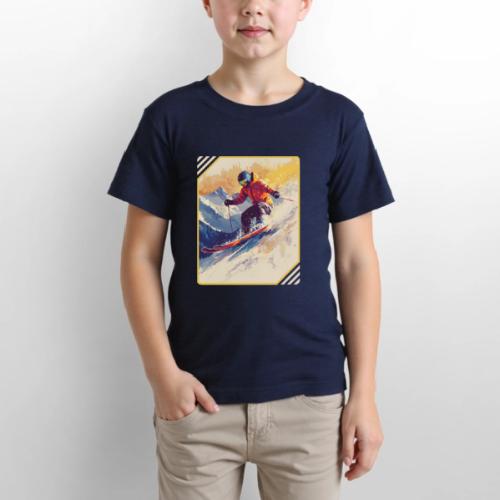 Skiing Through Snow Dreams - Gildan Ultra Cotton Youth T-Shirt