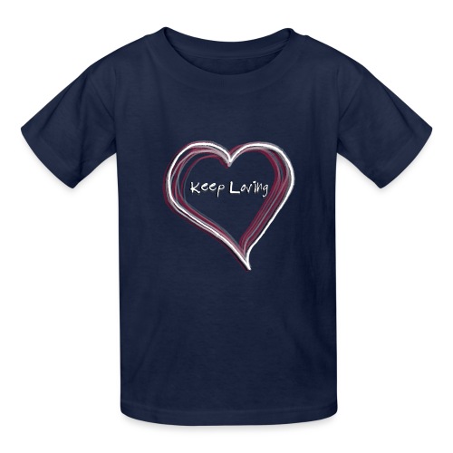 Keep Loving Hand Drawn Heart - Gildan Ultra Cotton Youth T-Shirt