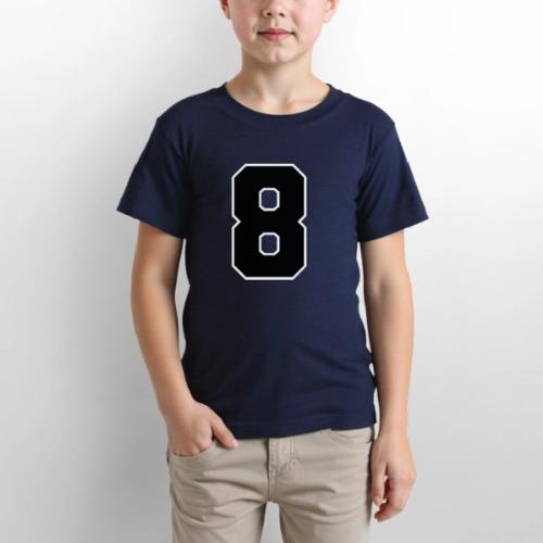 Varsity Number 8 College Style - Gildan Ultra Cotton Youth T-Shirt