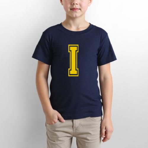 Letter I – Capital Athletic Alphabet Monogram - Gildan Ultra Cotton Youth T-Shirt
