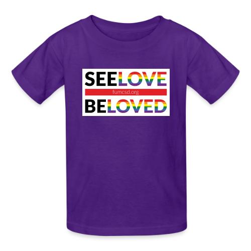 FUMCSD See Love, Be Loved: white design background - Gildan Ultra Cotton Youth T-Shirt
