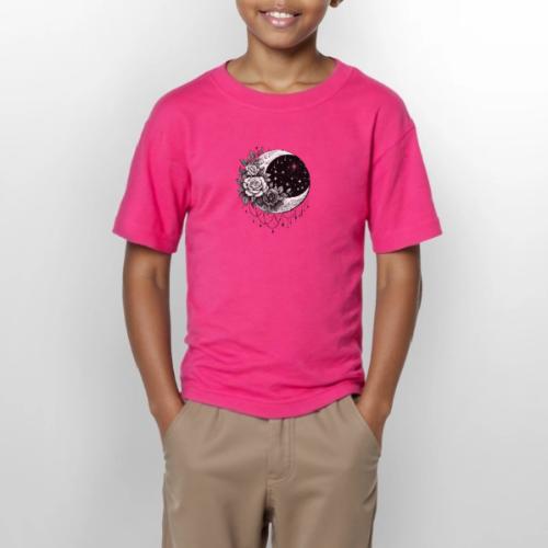 Crescent Moon Floral - Gildan Ultra Cotton Youth T-Shirt